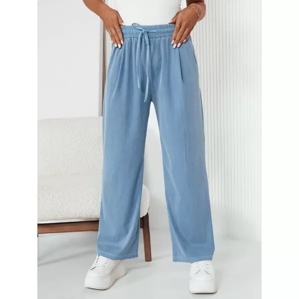  Pantaloni casual DSTREET ASTERS UY2036 ALBASTRU DESCHIS 