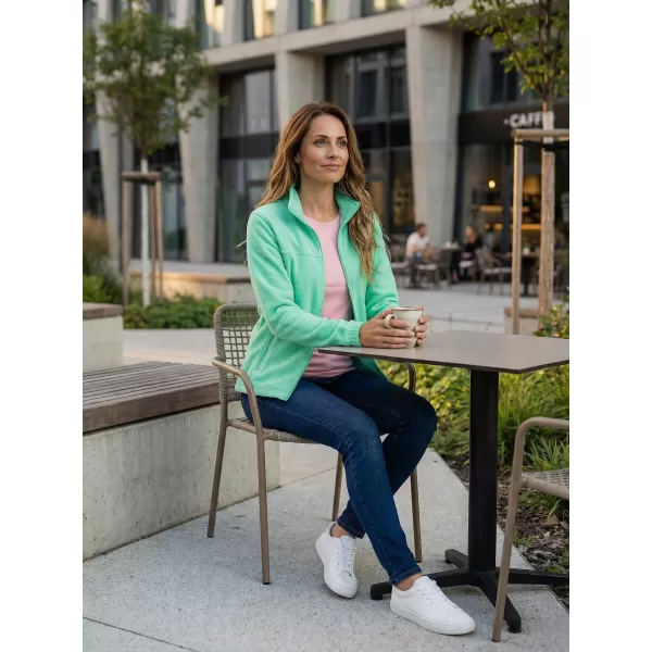  Hanorac de damă din fleece ALTISPORT NP/ALW405 MENTĂ 