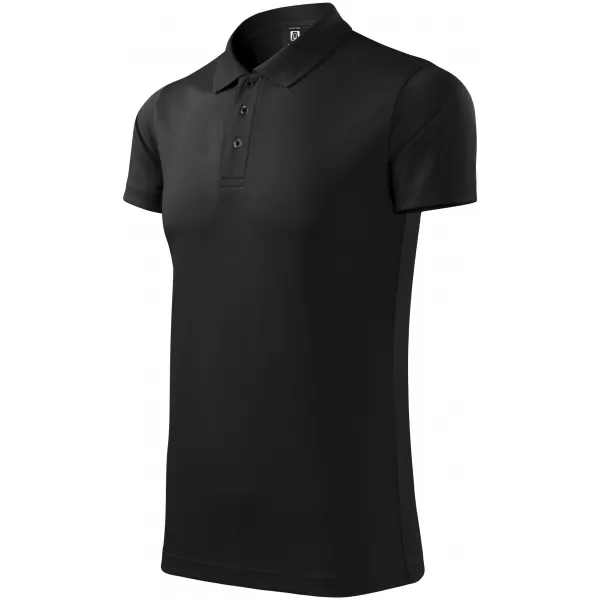  Tricou pentru bărbați cu guler ALTISPORT NoPrint NP/ALM712 NEGRU 