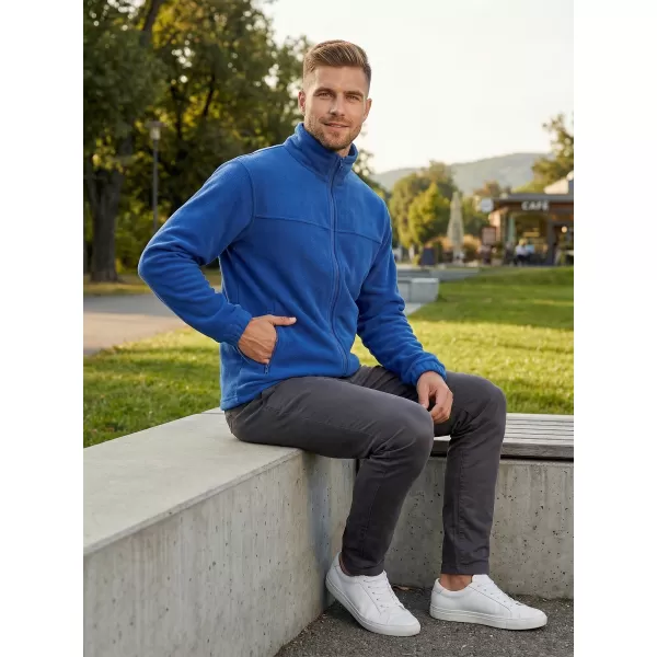  Hanorac pentru bărbați din fleece ALTISPORT NP/ALM105 ALBASTRU REGAL 