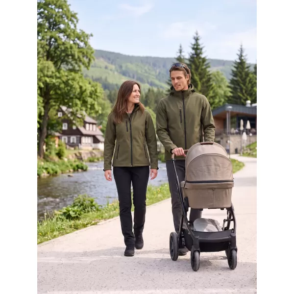  Jachetă softshell pentru bărbați ALTISPORT NP/ALM225 MILITAR 