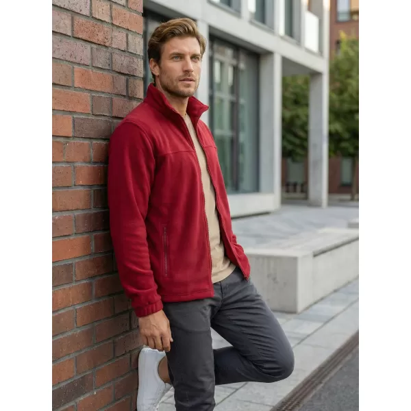  Hanorac pentru bărbați din fleece ALTISPORT NP/ALM105 ROȘU MARLBORO 