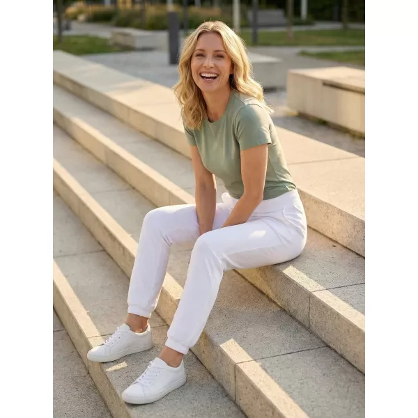  Pantaloni de trening pentru femei ALTISPORT NP/ALW306 ALB 