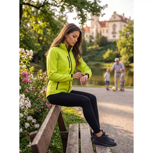  Jachetă softshell pentru femei ALTISPORT NP/ALW125 LĂMÂIE VERDE 