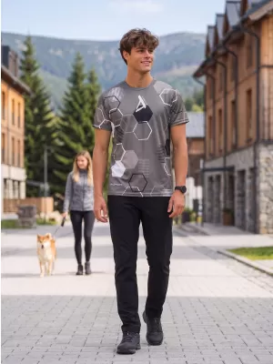 Tricou funcțional premium pentru bărbați ALTISPORT VOJ/ALM037TR01 GRI