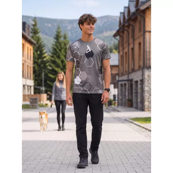  Tricou funcțional premium pentru bărbați ALTISPORT VOJ/ALM037TR01 GRI 