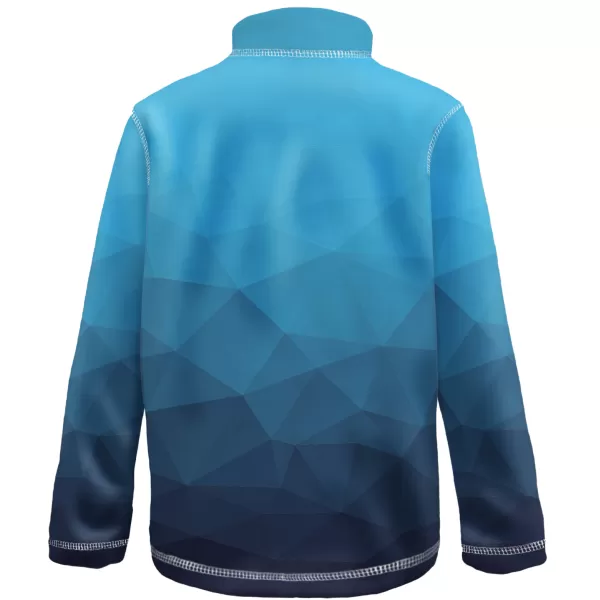  Hanorac fleece pentru copii WAMU MOZAIKA ALBASTRU 