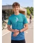 Tricou premium pentru bărbați ALTISPORT VOJ/ALM031TR01 SMARALD/ALBASTRU