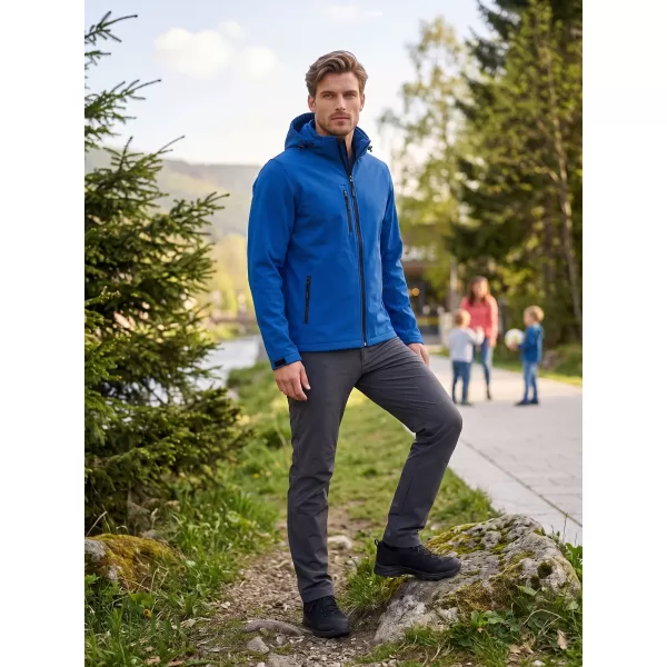  Jachetă softshell pentru bărbați ALTISPORT NP/ALM225 ALBASTRU REGAL 