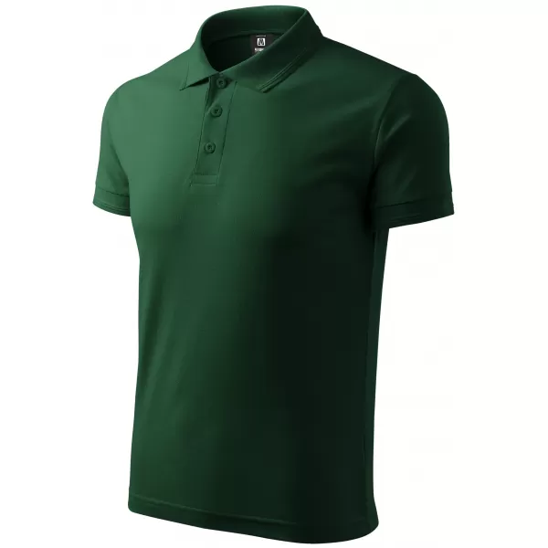  Tricou pentru bărbați cu guler ALTISPORT NP/ALM302 VERDE INCHIS 