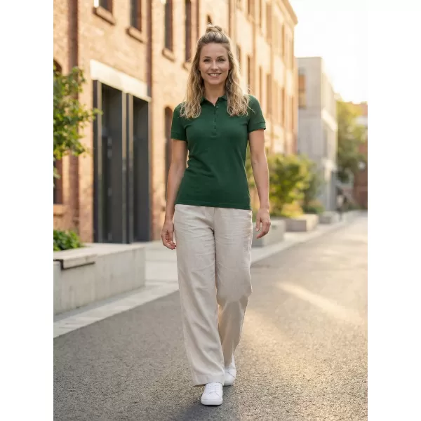  Tricou de damă cu guler ALTISPORT NP/ALW012 VERDE INCHIS 