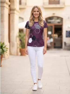 Tricou funcțional premium pentru femei ALTISPORT VOJ/ALW037TR01 VIOLET