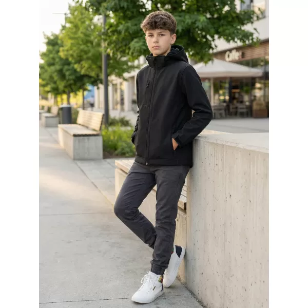  Jachetă softshell pentru copii ALTISPORT NP/ALK535 NEGRU 
