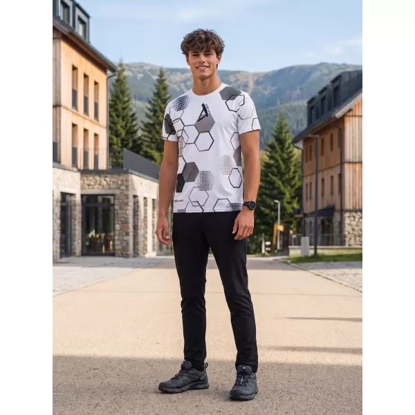  Tricou funcțional premium pentru bărbați ALTISPORT VOJ/ALM037TR01 ALB 