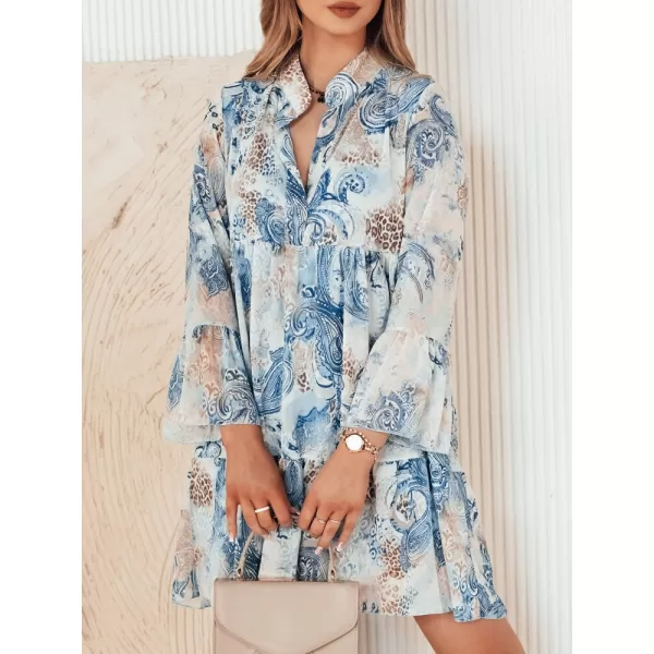  Rochie DSTREET PRINSA EY2477 ALBASTRU DESCHIS 