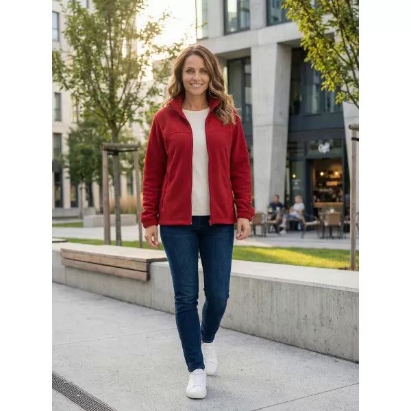  Hanorac de damă din fleece ALTISPORT NP/ALW405 ROȘU MARLBORO 