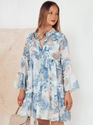 Rochie DSTREET PRINSA EY2477 ALBASTRU DESCHIS
