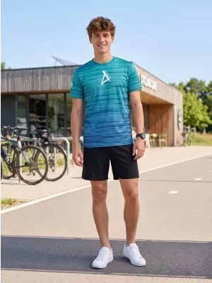 Tricou premium pentru bărbați ALTISPORT VOJ/ALM031TR01 SMARALD/ALBASTRU