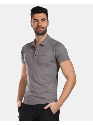 Tricou pentru bărbați cu guler KILPI GIVRY-M VM0304KI NEGRU