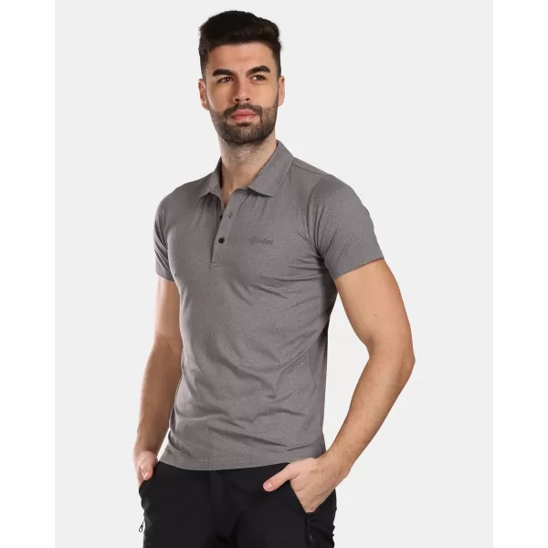  Tricou pentru bărbați cu guler KILPI GIVRY-M VM0304KI NEGRU 