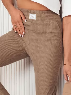 Pantalonii pentru doamne DSTREET MORSI UY2041 CARAMEL