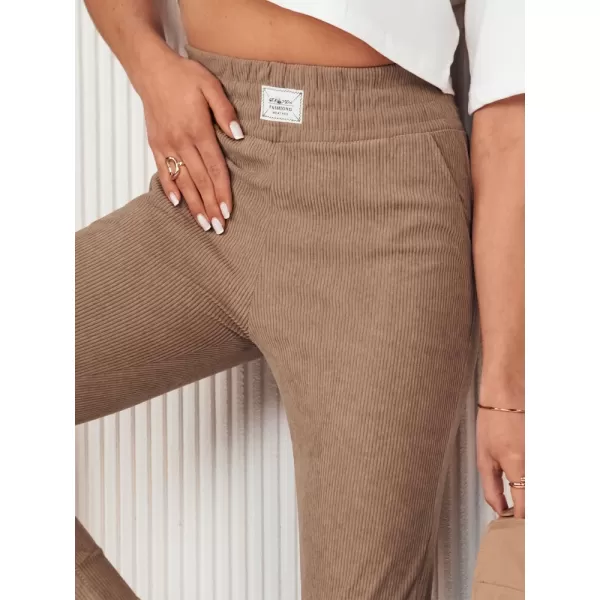  Pantalonii pentru doamne DSTREET MORSI UY2041 CARAMEL 