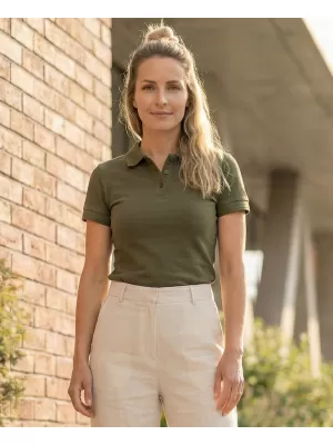 Tricou de damă cu guler ALTISPORT NP/ALW012 MILITAR