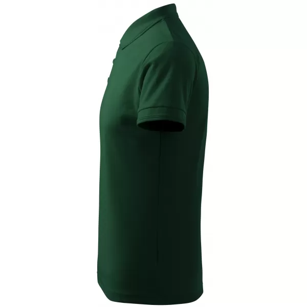  Tricou pentru bărbați cu guler ALTISPORT NP/ALM302 VERDE INCHIS 