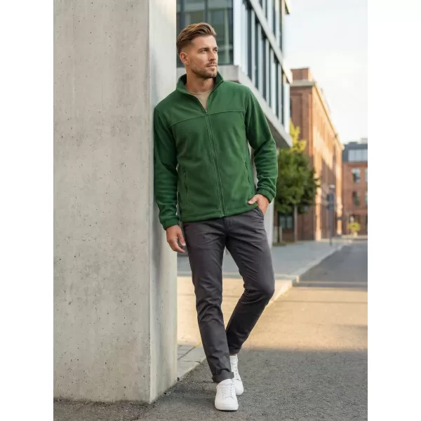  Hanorac pentru bărbați din fleece ALTISPORT NP/ALM105 STICLA VERDE 