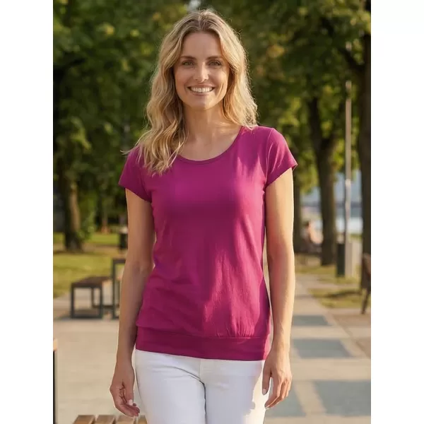  Tricou pentru femei ALTISPORT NP/ALW021 ROȘU FUCSIA 