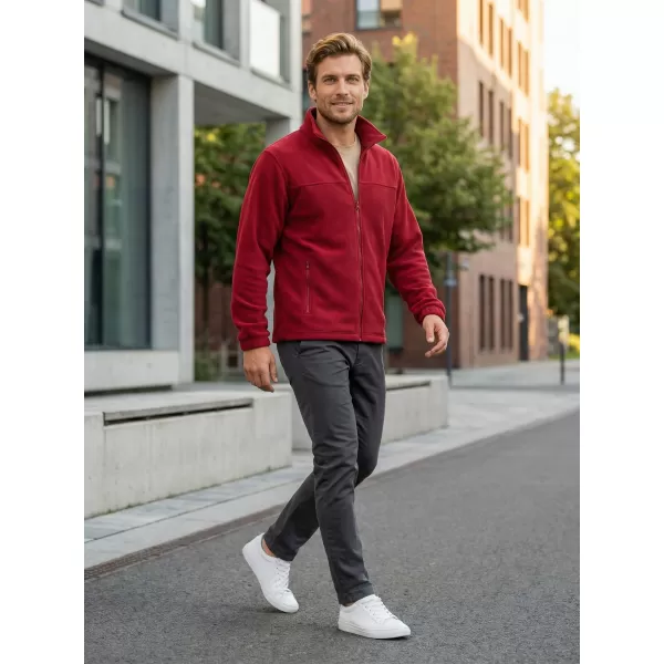  Hanorac pentru bărbați din fleece ALTISPORT NP/ALM105 ROȘU MARLBORO 