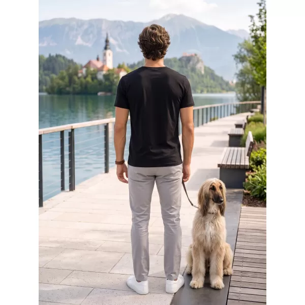  Tricou pentru bărbați ALTISPORT NoPrint NP/ALM007 NEGRU 
