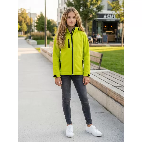  Jachetă softshell pentru copii ALTISPORT NP/ALK535 LĂMÂIE VERDE 