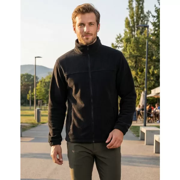  Hanorac pentru bărbați din fleece ALTISPORT NP/ALM105 NEGRU 