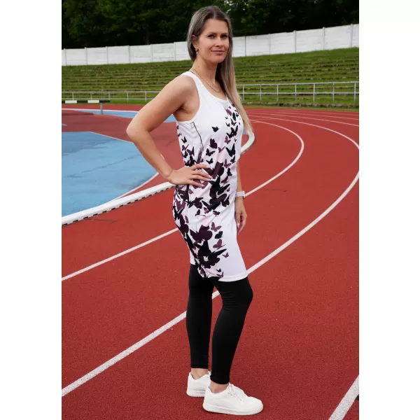  Rochie vestă funcțională premium pentru femei ALTISPORT VOJ/ALW022SAT01 ALB 