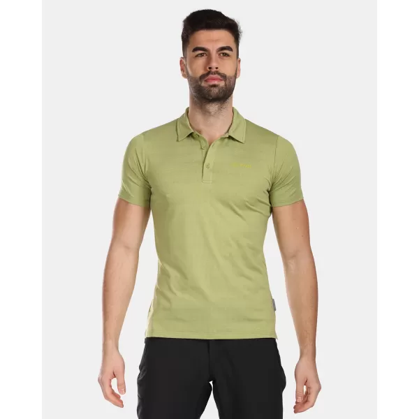  Tricou pentru bărbați cu guler KILPI OLIVA-M VM0326KI VERDE 