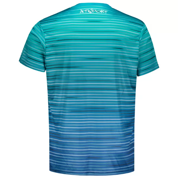  Tricou premium pentru bărbați ALTISPORT VOJ/ALM031TR01 SMARALD/ALBASTRU 