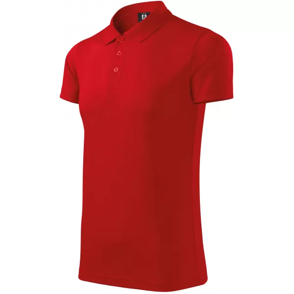  Tricou pentru bărbați cu guler ALTISPORT NoPrint NP/ALM712 ROȘU 