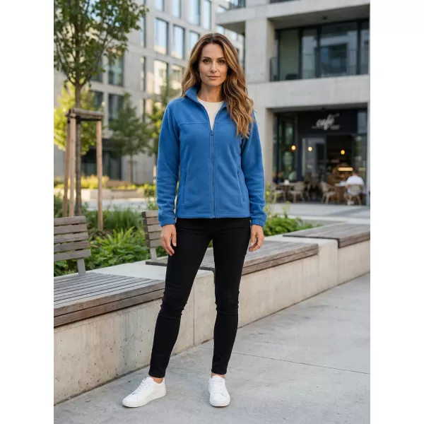  Hanorac de damă din fleece ALTISPORT NP/ALW405 ALBASTRU AZURIU 