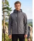 Jachetă softshell pentru bărbați ALTISPORT NP/ALM225 EVIDENȚIERI GRI ÎNCHIS