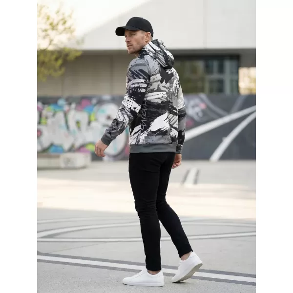  Hanorac premium pentru bărbați ALTISPORT VOJ/ALM014MI01 GRI NEGRU 