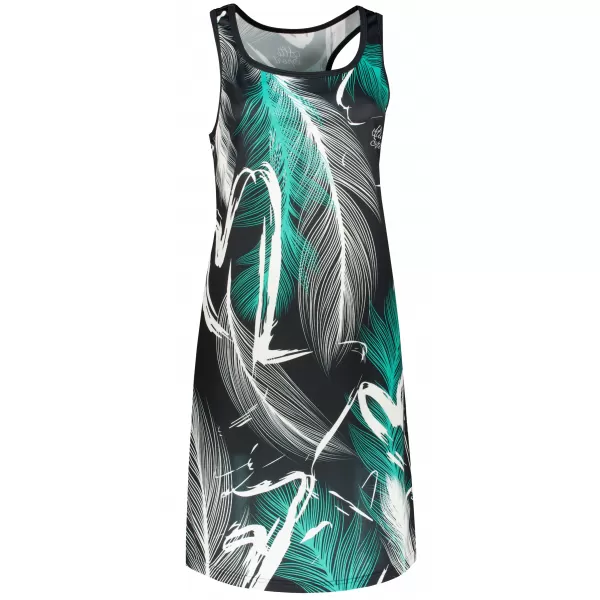  Rochie vestă funcțională premium pentru femei ALTISPORT VOJ/ALW001SAT01 NEGRU/TURCOAZ 