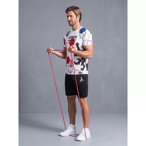  Tricou funcțional premium pentru bărbați ALTISPORT x CZE VOJ/ALM036TR01 HEXA ALB 