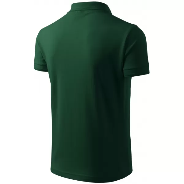  Tricou pentru bărbați cu guler ALTISPORT NP/ALM302 VERDE INCHIS 