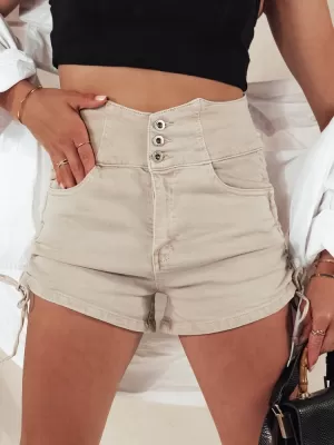 Pantaloni scurți de damă DSTREET STYLE SHORT SY0391 BEI Dstreet1