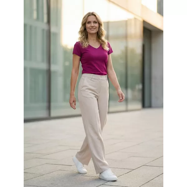  Tricou pentru femei ALTISPORT NP/ALW261 ROȘU FUCSIA 