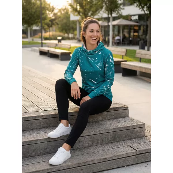  Hanorac funcțional premium pentru femei ALTISPORT VOJ/ALW034MI01 SMARALD 