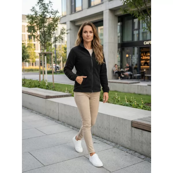  Hanorac de damă din fleece ALTISPORT NP/ALW405 NEGRU 