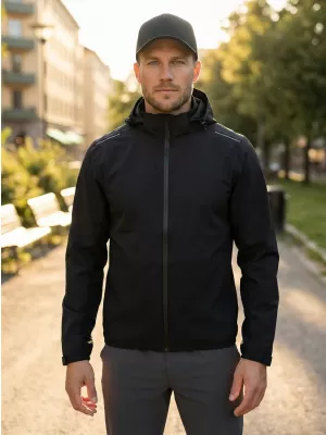 Jachetă pentru bărbați ALTISPORT NoPrint NP/ALM835 NEGRU