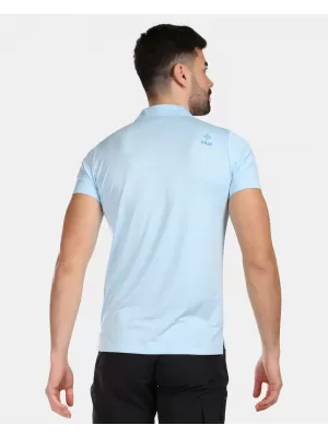 Tricou pentru bărbați cu guler KILPI OLIVA-M VM0326KI ALBASTRU DESCHIS